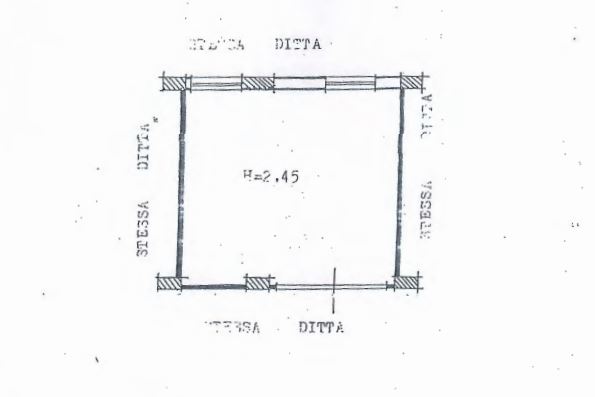 Planimetria garage - appartamento in vendita a Rocca di Capri Leone Rif. RC78VF