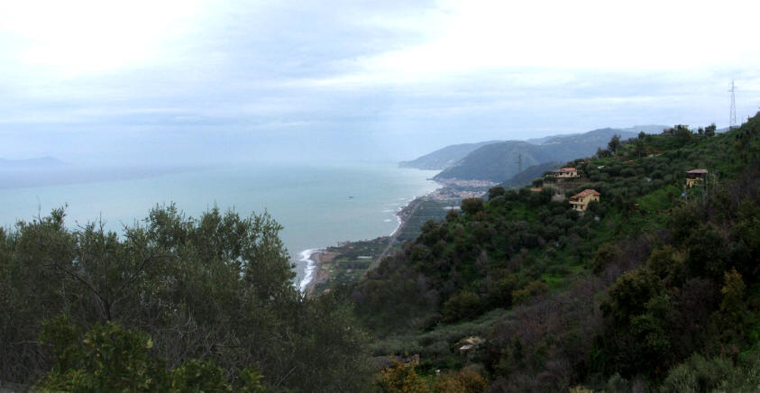 La vista mare dal terreno di Capo d´Orlando