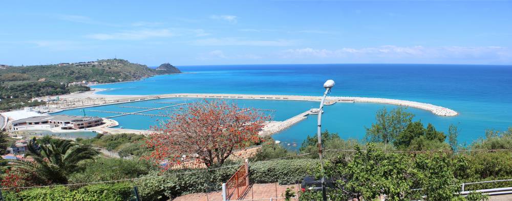 Vista mare complessiva dal terrazzo - casa per vacanze a Capo d'Orlando A35G